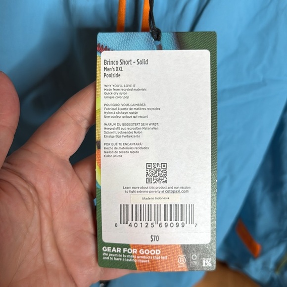 NWT Cotopaxi Brinco 5" Short - Solid - Mens Poolside Blue Size XXL - Picture 14 of 15